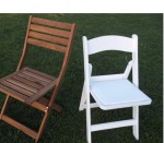 Acacia Wood or White Padded Chairs